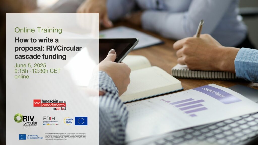 How to write a proposal: RIVCircular cascade funding (JUNE 5 – ENGLISH SESSION)